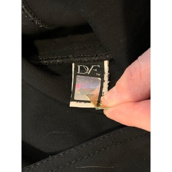 Diane Von Furstenberg Lena Knit Suiting Moto Leggings Size 8 - Picture 7 of 8